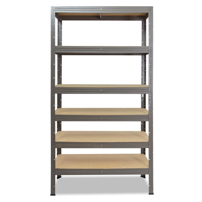 shelfplaza PRO Schwerlastregal 200x100x40 cm grau mit 6 Böden