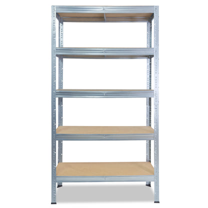 shelfplaza PRO Schwerlastregal 180x80x50 cm verzinkt mit 5 Böden
