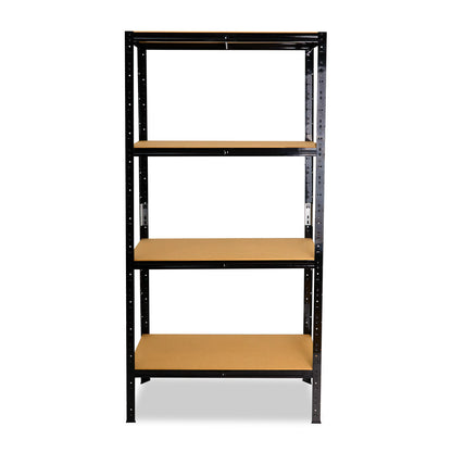 shelfplaza BLACK Schwerlastregal 230x100x60 cm schwarz mit 4 Böden