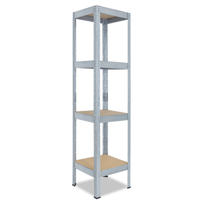 shelfplaza PRO Schwerlastregal 155x40x40 cm verzinkt mit 4 Böden