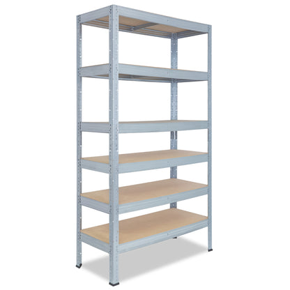 shelfplaza PRO Schwerlastregal 230x100x30 cm verzinkt mit 6 Böden