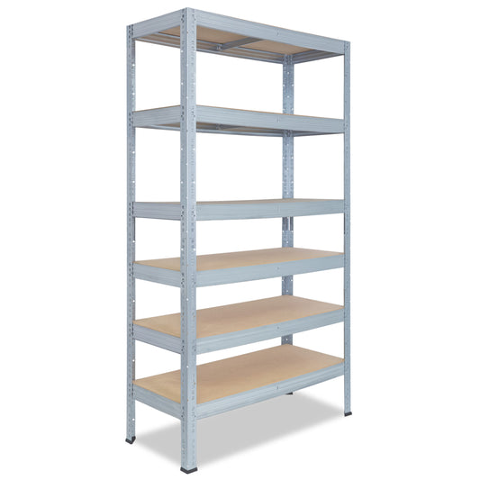 shelfplaza PRO Schwerlastregal 230x80x60 cm verzinkt mit 6 Böden