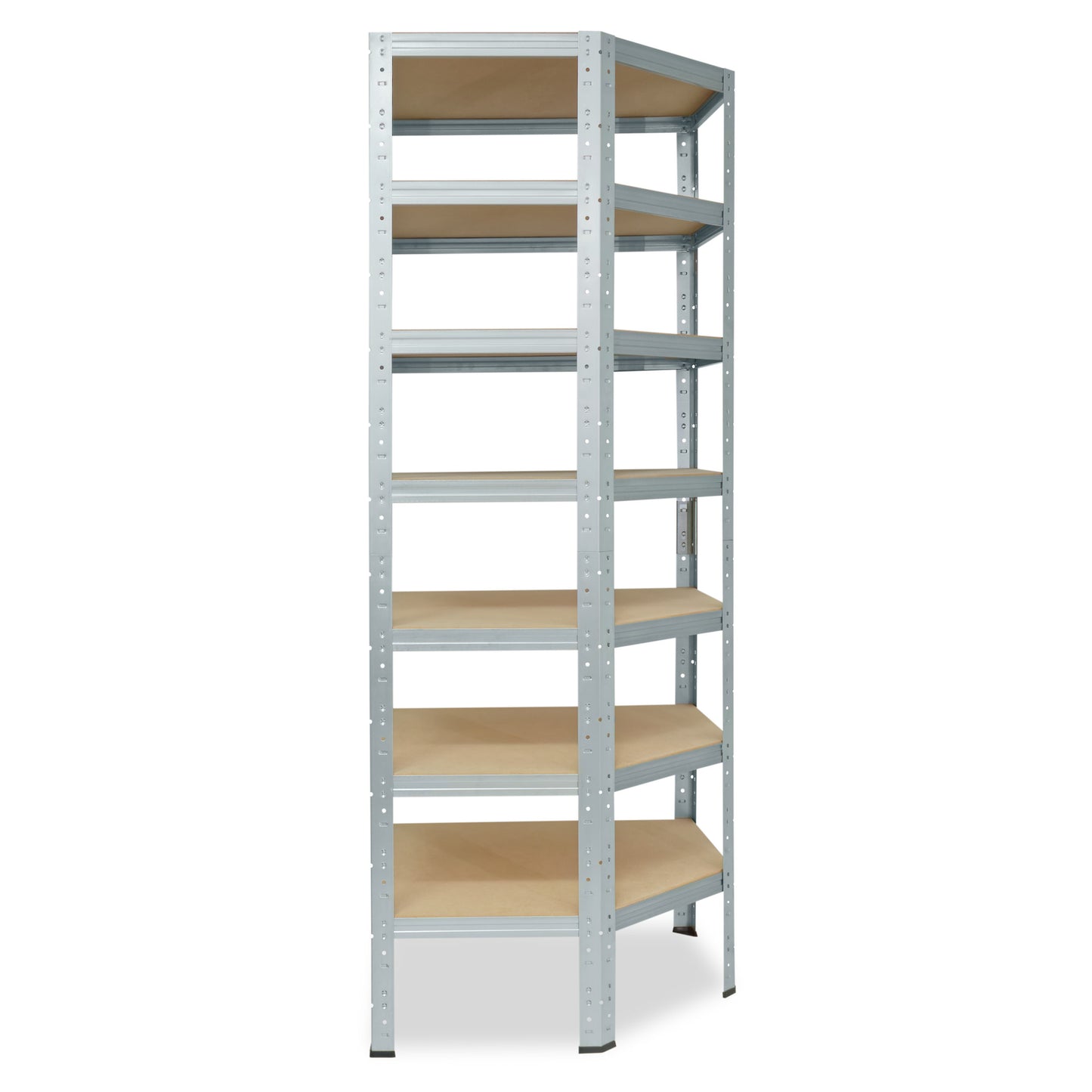 shelfplaza HOME Eckregal 230x80x50 cm verzinkt mit 7 Böden