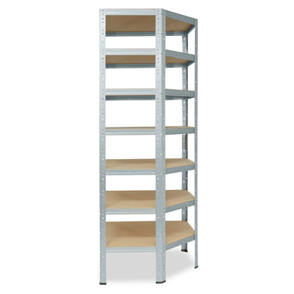 shelfplaza HOME Eckregal 230x80x50 cm verzinkt mit 7 Böden