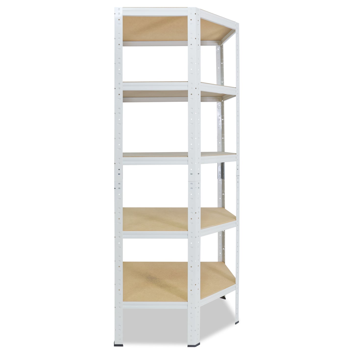 shelfplaza HOME Eckregal 180x60x30 cm weiß mit 5 Böden