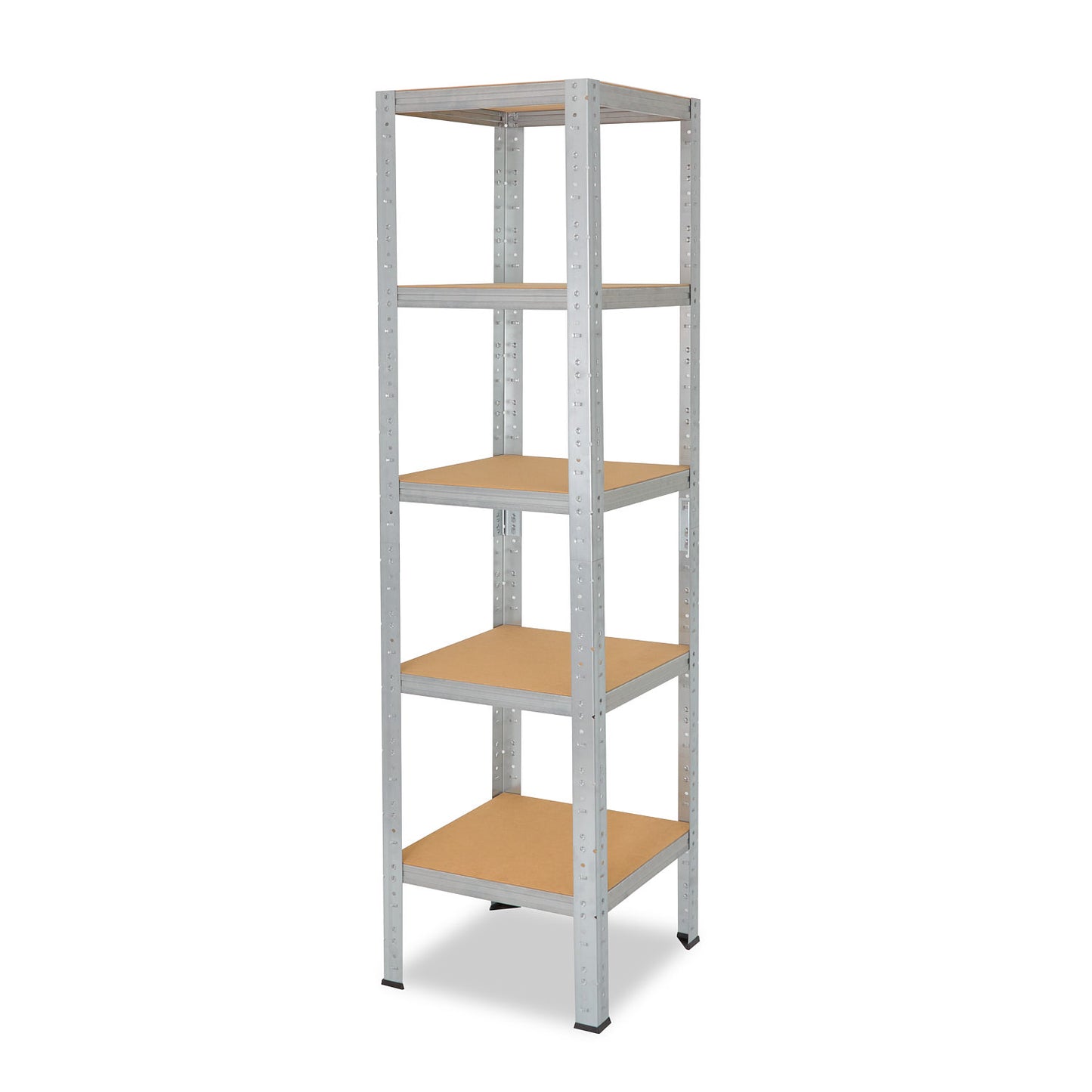 shelfplaza HOME Schwerlastregal 155x45x45 cm verzinkt mit 5 Böden