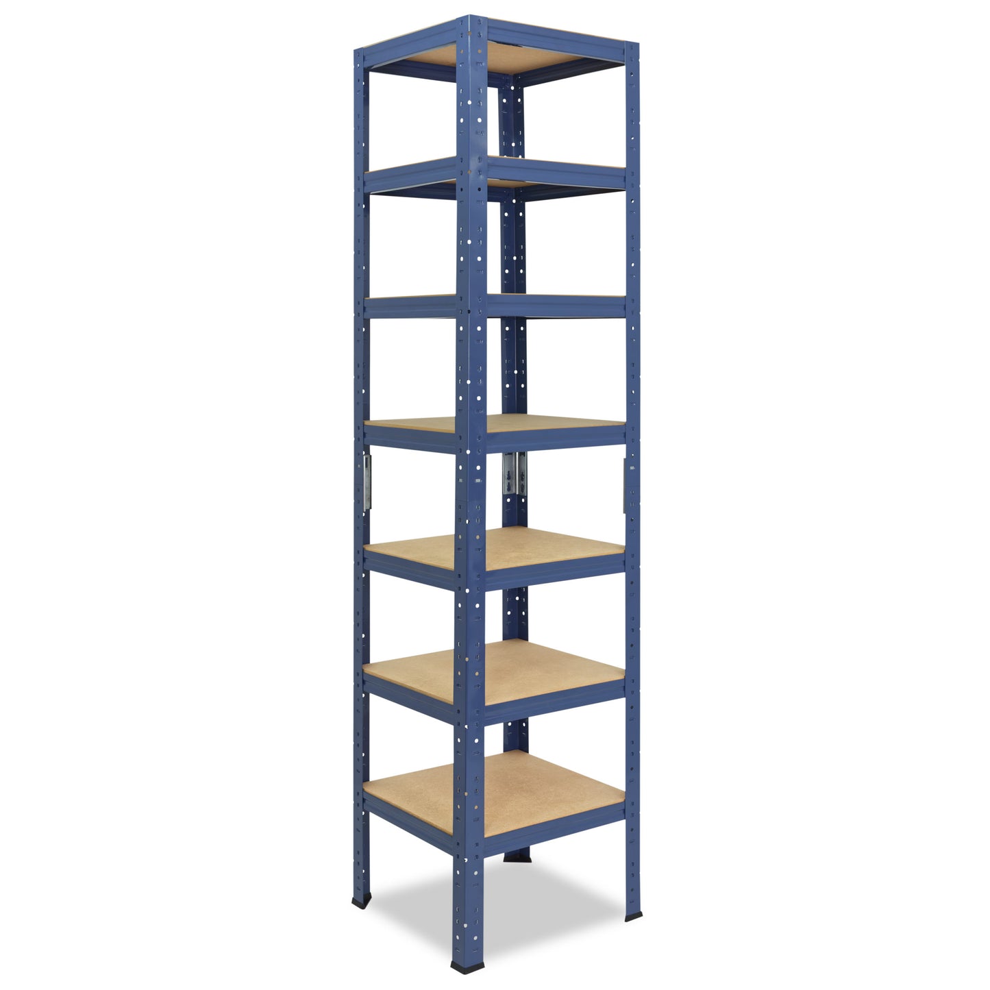 shelfplaza HOME Schwerlastregal 200x50x50 cm blau mit 7 Böden