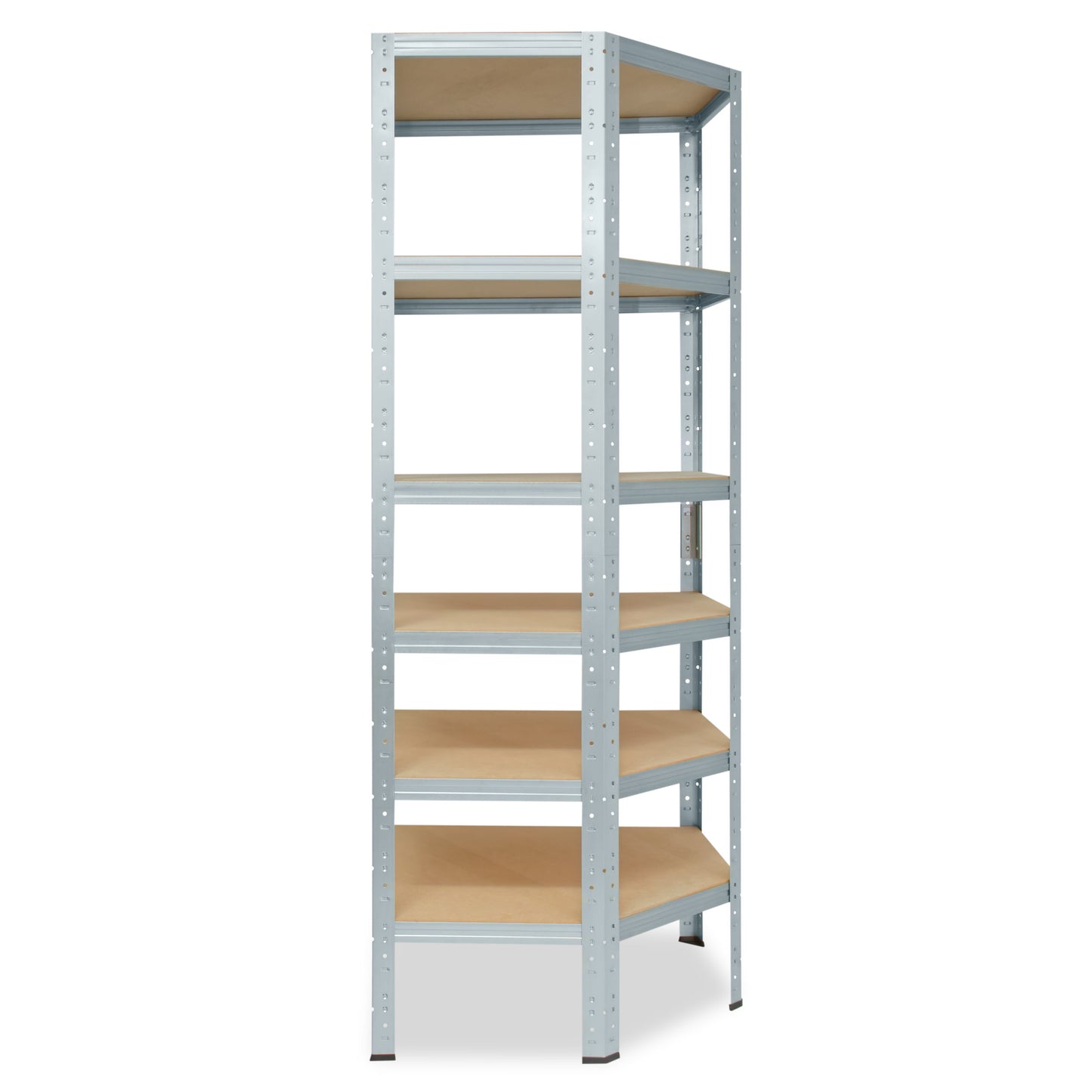 shelfplaza HOME Eckregal 180x80x50 cm verzinkt mit 6 Böden