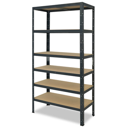 shelfplaza HOME Schwerlastregal 200x75x30 cm anthrazit mit 6 Böden