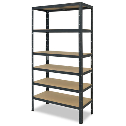 shelfplaza HOME Schwerlastregal 200x100x60 cm anthrazit mit 6 Böden