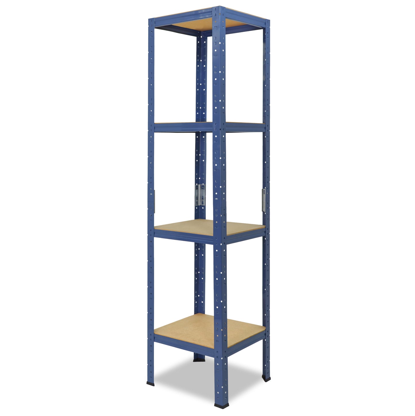 shelfplaza HOME Schwerlastregal 180x40x40 cm blau mit 4 Böden