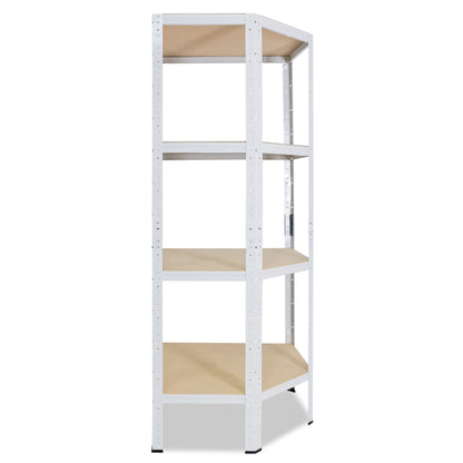 shelfplaza HOME Eckregal 155x70x40 cm weiß mit 4 Böden