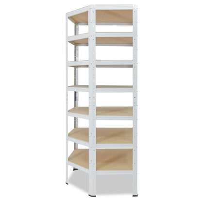 shelfplaza HOME Eckregal 230x90x60 cm weiß mit 7 Böden