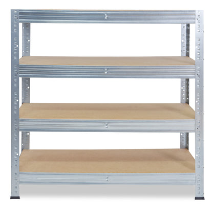 shelfplaza PRO Schwerlastregal 115x100x45 cm verzinkt mit 4 Böden