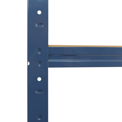 shelfplaza HOME Schwerlastregal 155x23x50 cm blau mit 4 Böden