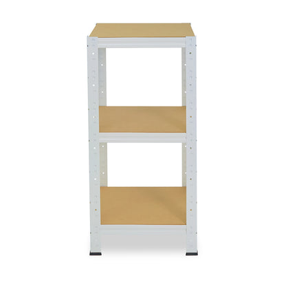 shelfplaza HOME Schwerlastregal 90x45x45 cm weiß mit 3 Böden