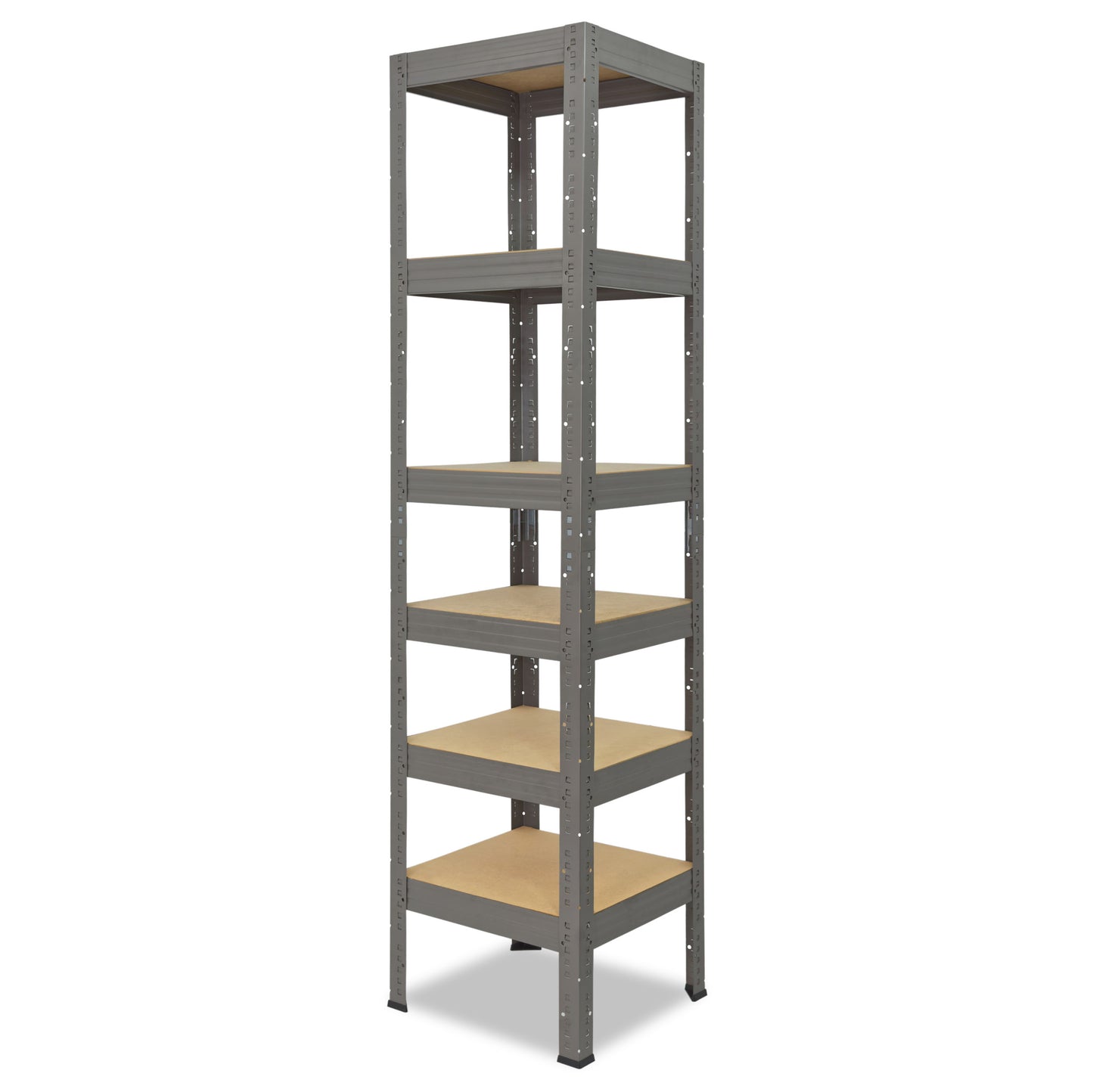 shelfplaza PRO Schwerlastregal 200x45x45 cm grau mit 6 Böden