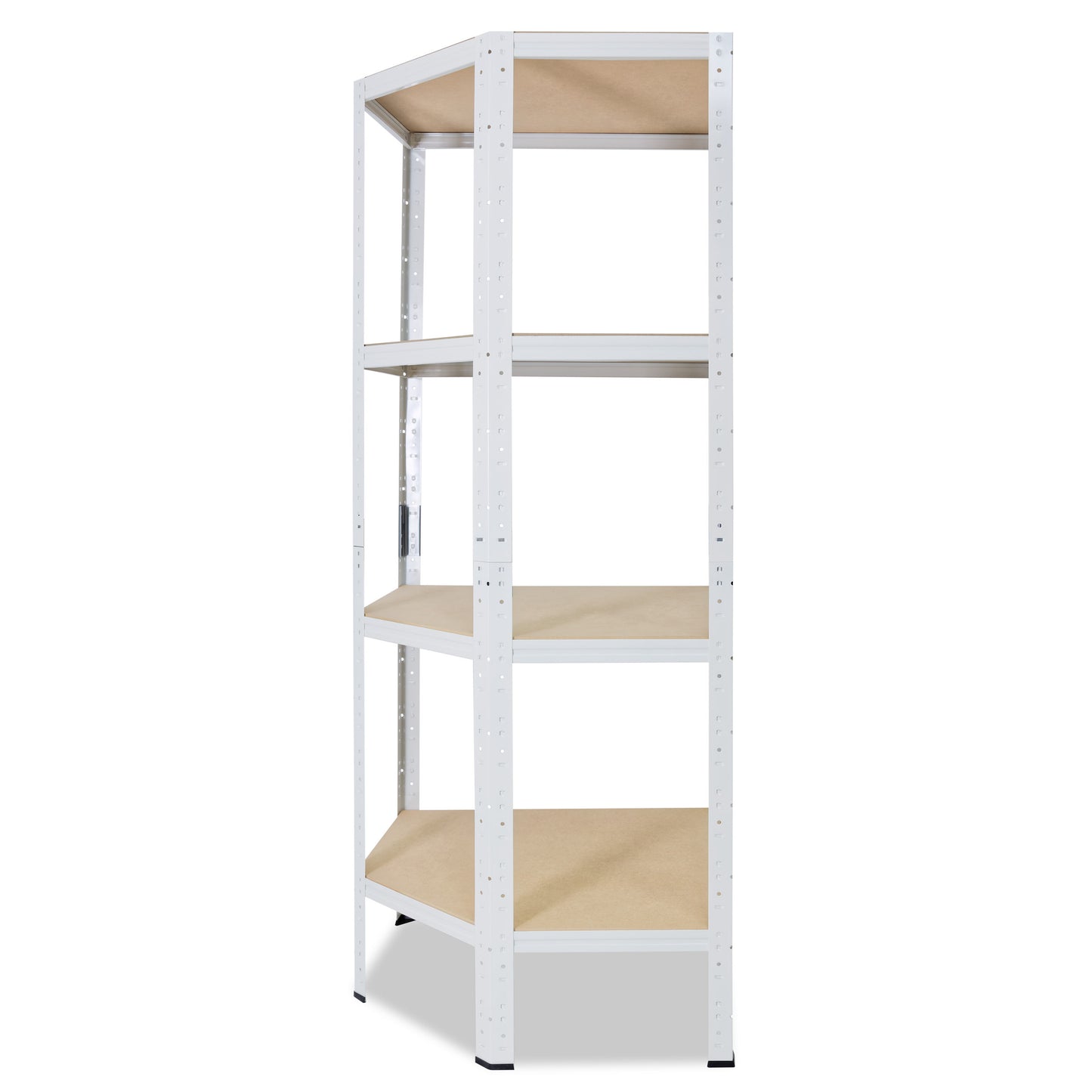 shelfplaza HOME Eckregal 155x70x40 cm weiß mit 4 Böden