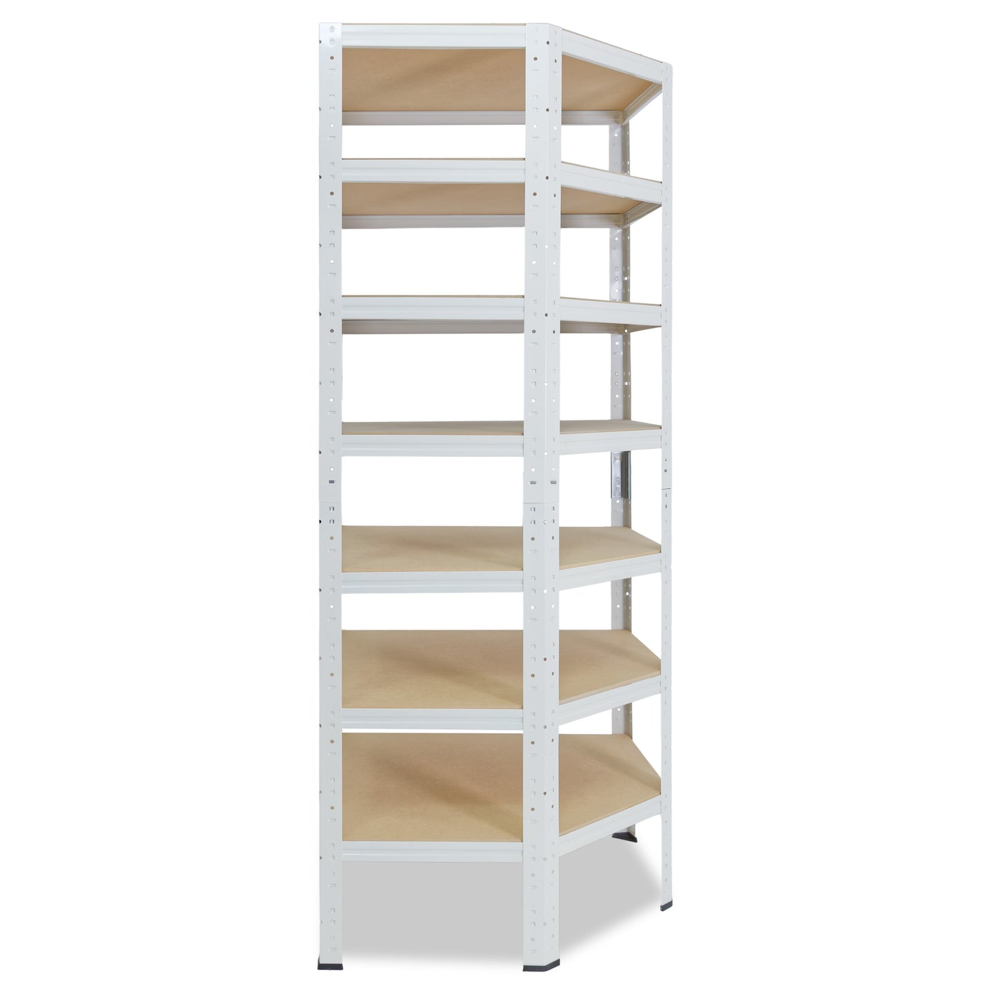 shelfplaza HOME Eckregal 230x90x60 cm weiß mit 7 Böden